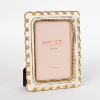 Κορνίζα Polyresin Χρυσή-Σαμπανί 10x15εκ. ESTHETI 756-12056