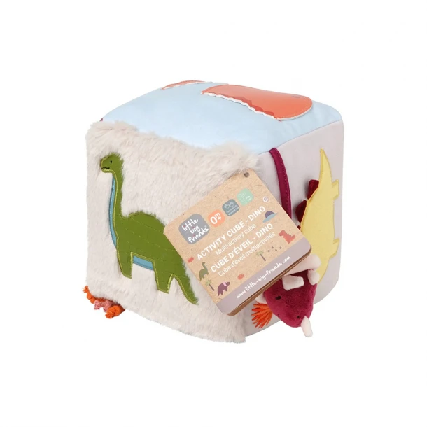 Κύβος Μαλακός Δραστηριοτήτων Dino 14x14x14εκ. Baby To Love Little Big Friends BTL304799