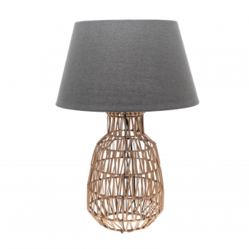 Φωτιστικό Επιτραπέζιο Καφέ-Γκρι 42x61εκ. Zen Collection 23.49242