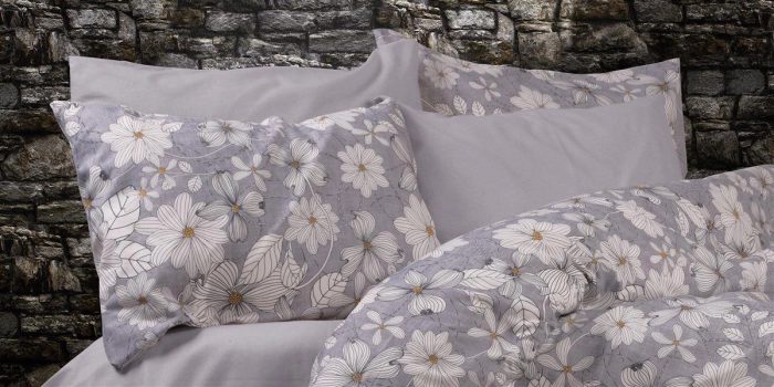 Μαξιλαροθήκη Φάκελος Polycotton 50x70εκ. Ήρα 426 Grey DimCol