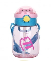 Παιδικό Παγούρι Πλαστικό 650ml Happy Baby Pink 2436448