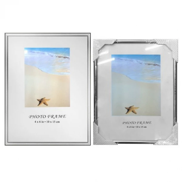 Κορνίζα Αλουμινίου Ασημί 10x15εκ. Homie 12-2028