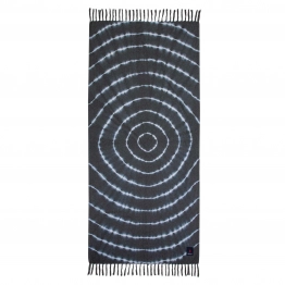 Πετσέτα Θαλάσσης-Παρεό Βαμβακερή 80x170εκ. Essential 3848 Μαύρη Greenwich Polo Club