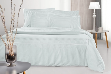 Σετ 4τμχ Σεντόνια Βαμβακοσατέν King 270x280εκ. Nice Moonlight-White Guy Laroche