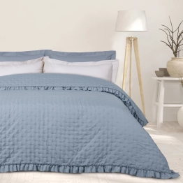 Κουβερλί Microfiber Υπέρδιπλο 220x240εκ. Happy 9657 Blue Das Home