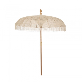Ομπρέλα Μακραμέ Λευκή 170x260εκ. Bali iliadis 84847