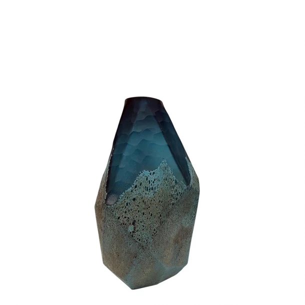 Βάζο Γυάλινο Μπλε ESPIEL 15x22εκ. DWQA1001