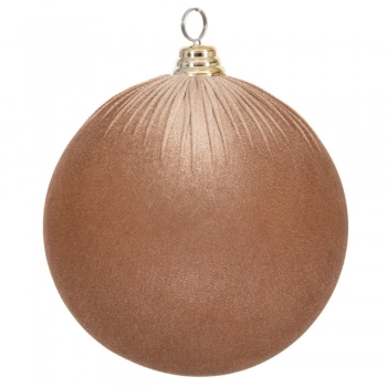 Χριστουγεννιάτικη Μπάλα Βελούδινη Μπεζ 30εκ. iliadis 90623