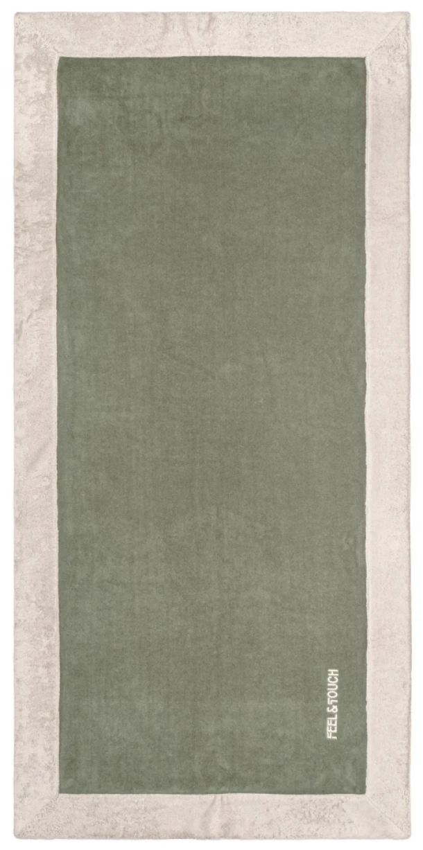 Πετσέτα Θαλάσσης Polycotton 80x170εκ. Caribbean Khaki Feel and Touch