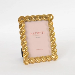 Κορνίζα Polyresin Χρυσή 14x2,6x19,2εκ. ESTHETI 756-12079