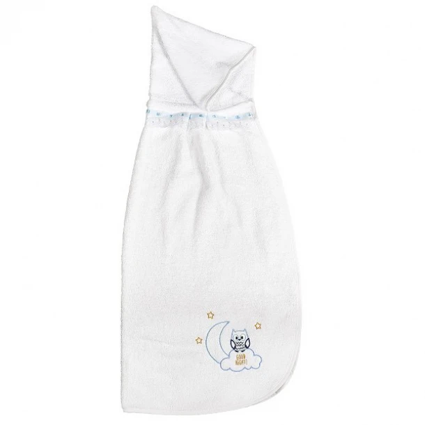 Κάπα Βαμβακερή 85x95εκ. Owl Σιέλ 46062