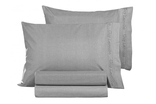 Ζεύγος Μαξιλαροθήκες Βαμβακερές 50x70εκ. Color Plus Silver Guy Laroche