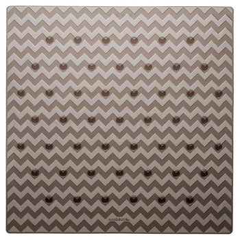 Ταπέτο Αντιολισθητικό Ντουζιέρας Pvc 53x53εκ. Leisure Grey-Brown Sealskin 315242614