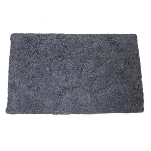 Ταπέτο Μπάνιου Βαμβακερό Γκρι 50x80εκ. HOME MRShome DS-3994002