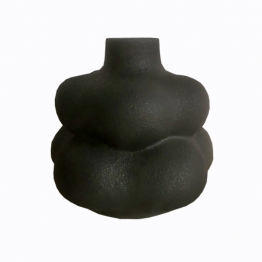 Βάζο Κεραμικό Μαύρο Art Et Lumiere Φ30,5x27,5εκ. 25012