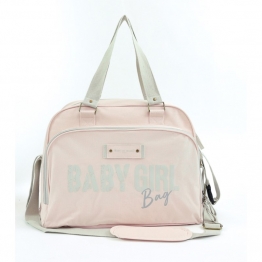 Τσάντα 30x22x42εκ. Με Αλλαξιέρα Tote Bag Simply Vintage Pink BoB Paris BOB-216710_080
