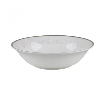 Σαλατιέρα Πορσελάνης 23x6εκ. Water Lily Grey Oriana Ferelli PR243366425