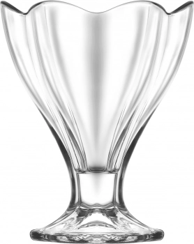 Ποτήρι Παγωτού Σετ 6τμχ Γυάλινο Διάφανο 12,7x10εκ.- 250ml Lily LAV LVLIL42525F