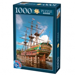 Παζλ 1000τμχ Άμστερνταμ Τρικάταρτο Καράβι Σε Κουτί 27x39εκ. D-toys 69-1835