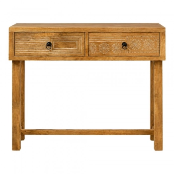 Κονσόλα Εισόδου Ξύλινη 110x35x75εκ. Natural iliadis 95226