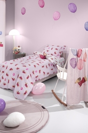 Σετ Παιδική Παπλωματοθήκη 160x220εκ. Με Μαξιλαροθήκη Pet Fuchsia Saint Clair