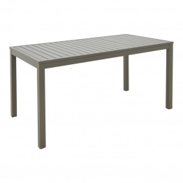 Τραπέζι Kliton pakoworld αλουμίνιο σε σαμπανιζέ απόχρωση 150x80x74εκ