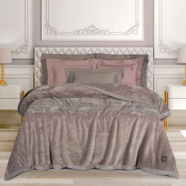 Κουβέρτα Βελουτέ Supersoft King 240x250εκ. Essential 3973 Dusty Lilac Greenwich Polo Club