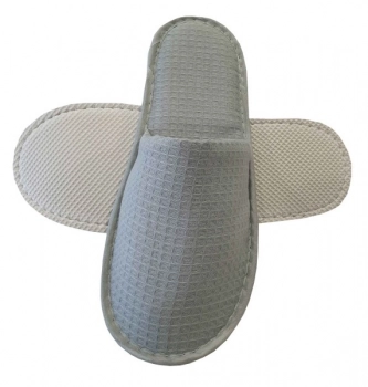 100 Ζεύγη Παντόφλες Πικέ Γκρι Polyfabric Κλειστή Πάχους 6mm