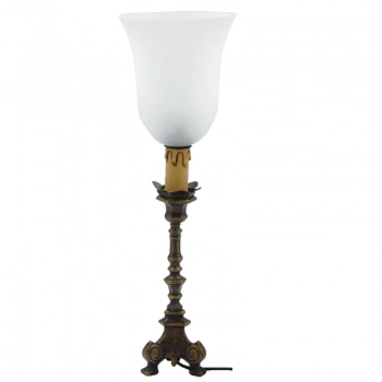 Επιτραπέζιο Φωτιστικό Μπρούτζινο 47εκ. Royal Art STL168L/BR/G