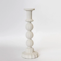 Κηροπήγιο Κεραμικό Εκρού 13,5x37,5εκ. ESTHETI 752-25022