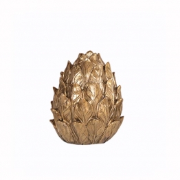 Κηροπήγιο Κεραμικό Χρυσό-Μπρονζέ Art Et Lumiere Φ13x14εκ. 35035