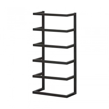 Κρεμάστρα Επιτοίχια 5 Θέσεων Μεταλλικό Μαύρο 24x12x48εκ. Carre Sealskin 396330746