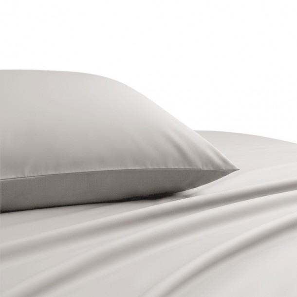 Ζεύγος Μαξιλαροθήκες Βαμβακοσατέν 53x72εκ. Ecru Lavish Satin Line Melinen 20005623