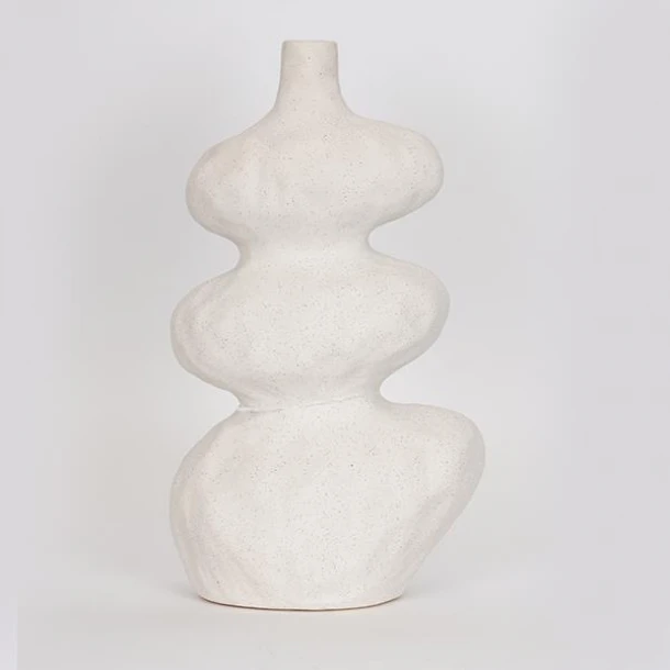 Βάζο Κεραμικό Λευκό 20x14x33,5εκ. ESTHETI 752-20299