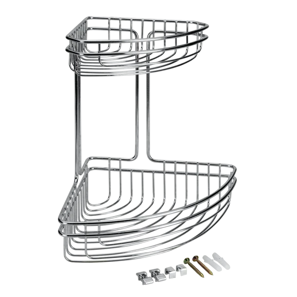 Εταζέρα Γωνιακή Διώροφη Ανοξείδωτη Cuba METALTEX 16-404628