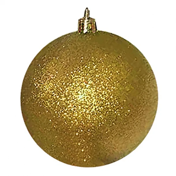 Σετ Μπάλες12τμχ Glitter Gold Δ4εκ. Xmas fest 93-1458