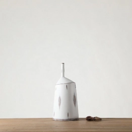 Βάζο Ανάγλυφο Polyresin Λευκό ESPIEL 19,5x42,5εκ. FIK371