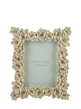 Κορνίζα Polyester Με Λουλούδια Μπεζ 15x20εκ. Zen Collection 25.50.52352