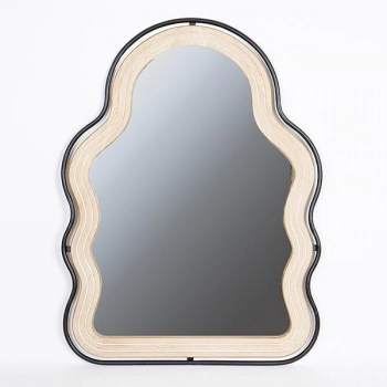 Καθρέπτης Τοίχου Ξύλινος Natural 64x1,5x84εκ. ESTHETI 751-10012