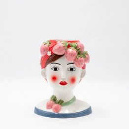 Βάζο Κεραμικό Γυναικεία Φιγούρα Πολύχρωμο 16,3x13,2x20,3εκ. ESTHETI 819-00578