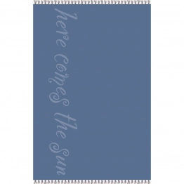 Πετσέτα Θαλάσσης Βαμβακερή Velour Blue 86x160εκ. Beatles Melinen 20004879