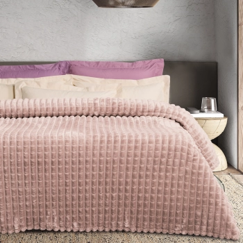 Κουβέρτα Fleece Μονή 160x220εκ. Blankets 1388 Nude Das Home