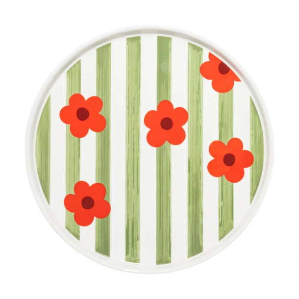 Πιάτο Ρηχό Φαγητού Πορσελάνης 26x1,8εκ. Bloomlines Estia 07-38977