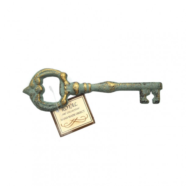 Ανοιχτήρι Κλειδί Σιδερένιο Αντικέ Πράσινο 13εκ. Royal Art CAS3/24GR