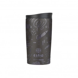 Θερμός Ποτήρι Ανοξείδωτος Travel Mug Noir Echo Save The Aegean 350ml-8x8x15εκ. Estia 01-25588