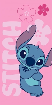 Πετσέτα Θαλάσσης Παιδική Quick Dry Microfiber 70x140εκ. Disney Home Lilo & Stitch 548 Pale Pink Dimcol