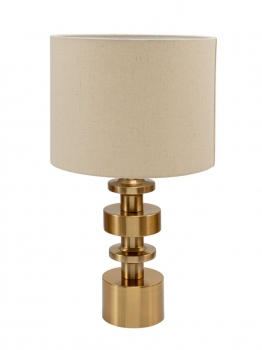 Φωτιστικό Επιτραπέζιο Μεταλλικό Χρυσό-Μπεζ 54,5εκ./30,5x22,9εκ. Zen Collection 25.51.52324