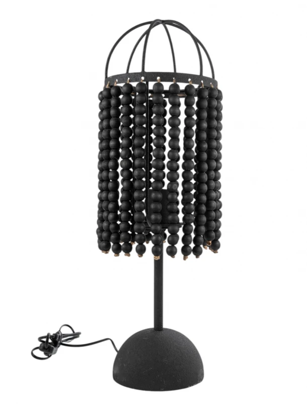 Φωτιστικό Επιτραπέζιο Μεταλλικό-Bamboo Μαύρο 19x19x33/61εκ. Zen Collection 25.16.51597