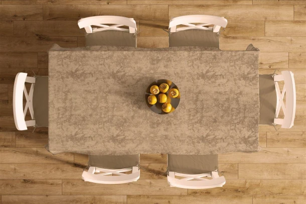 Καρές Μονόχρωμος Polycotton Αλέκιαστος 90x90εκ. Panama Shadow Brown DimCol