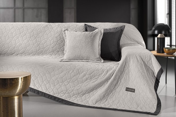 Ριχτάρι Βελούδινο Τριθέσιος 170x300εκ. Με Διακοσμητική Μαξιλαροθήκη Avalon Elephant Guy Laroche